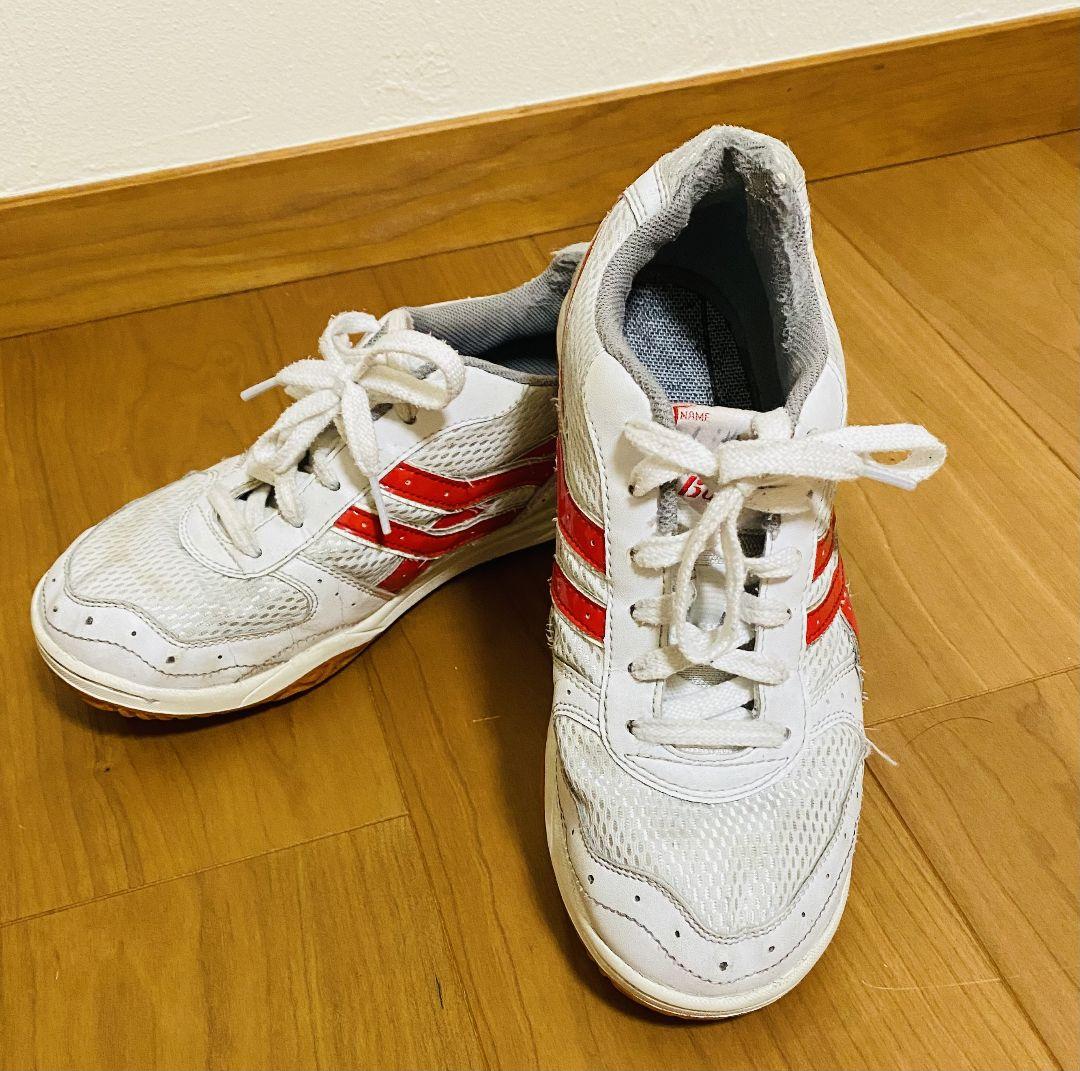 体育館履き 上履き 体育館シューズ 25センチ 赤 <Bonny sports>