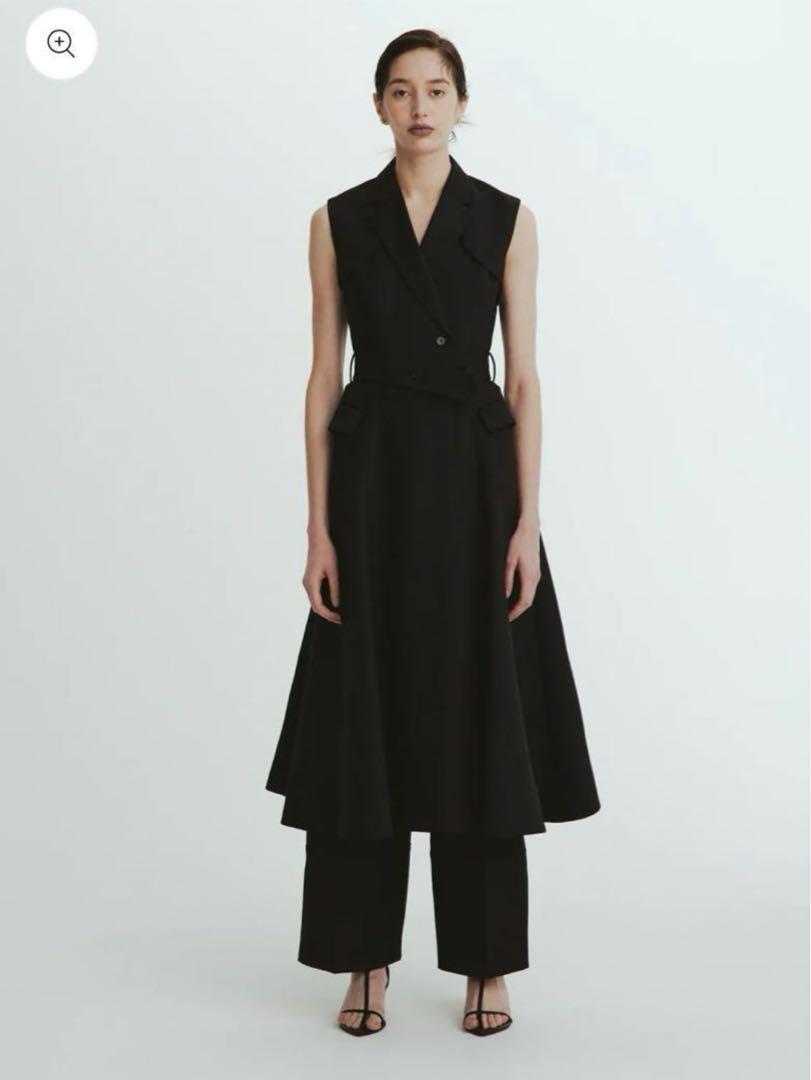 ワンピース laubeblanc Sleeveless Coat Dress(Black)