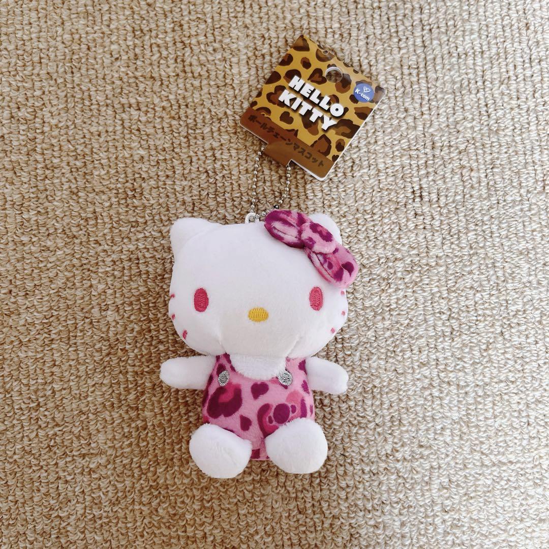 ハローキティヒョウ柄角型ポーチ / サンリオ キティ ヒョウ柄