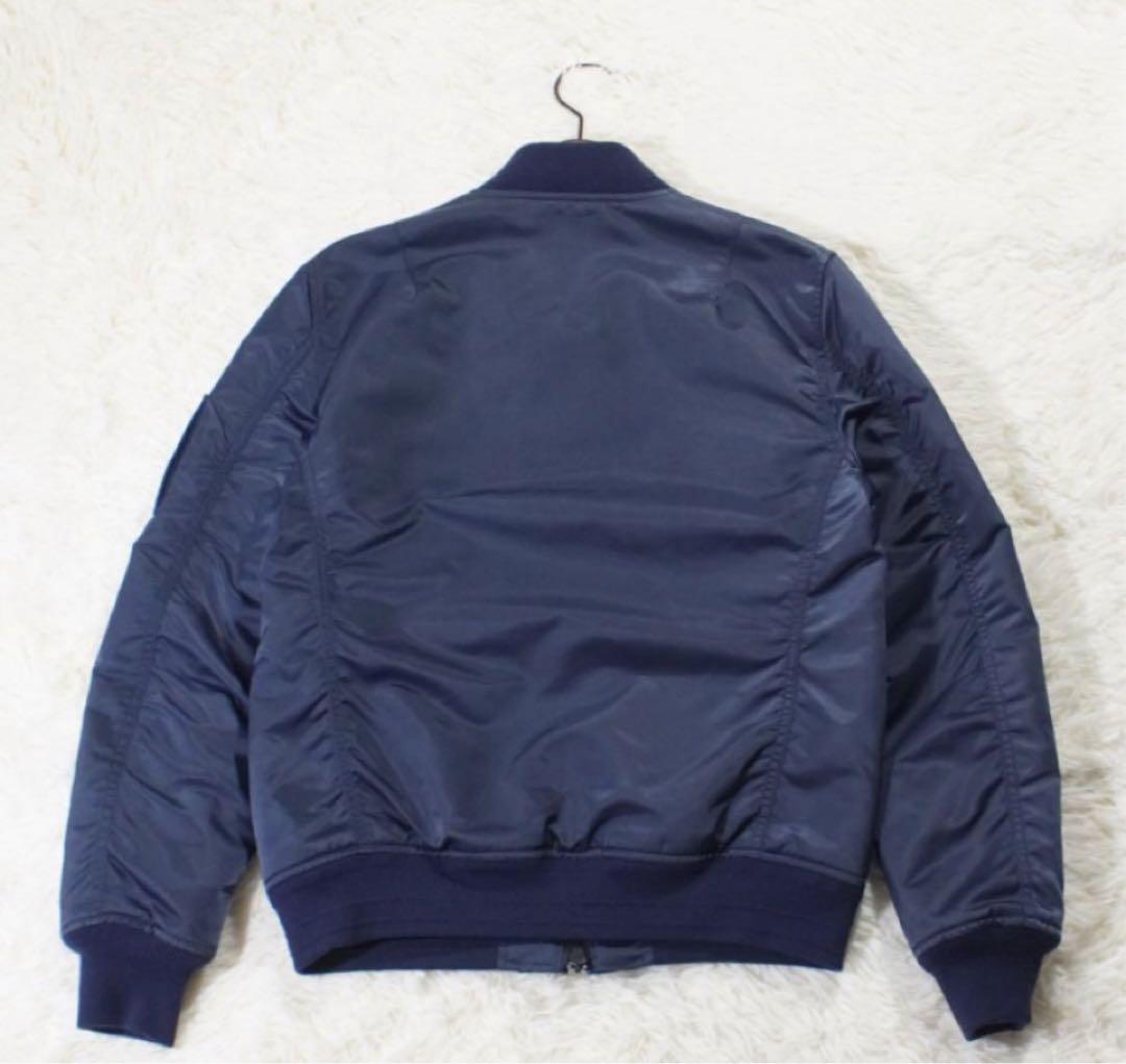 5351 POUR LES HOMMES レザーコンビMA-1(3)