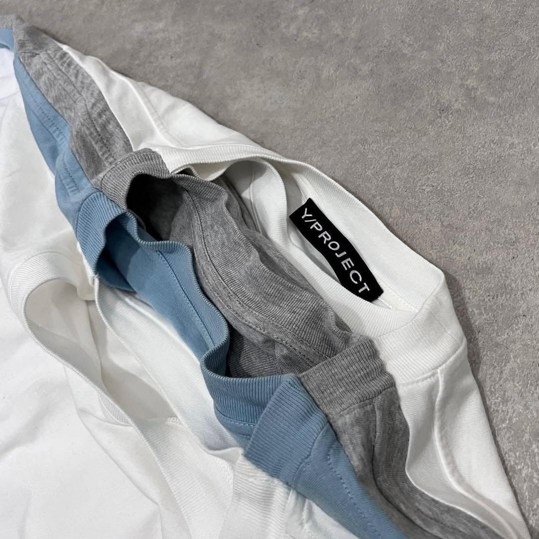 Y/PROJECT ワイプロジェクト レイヤードTシャツ オーバーサイズ