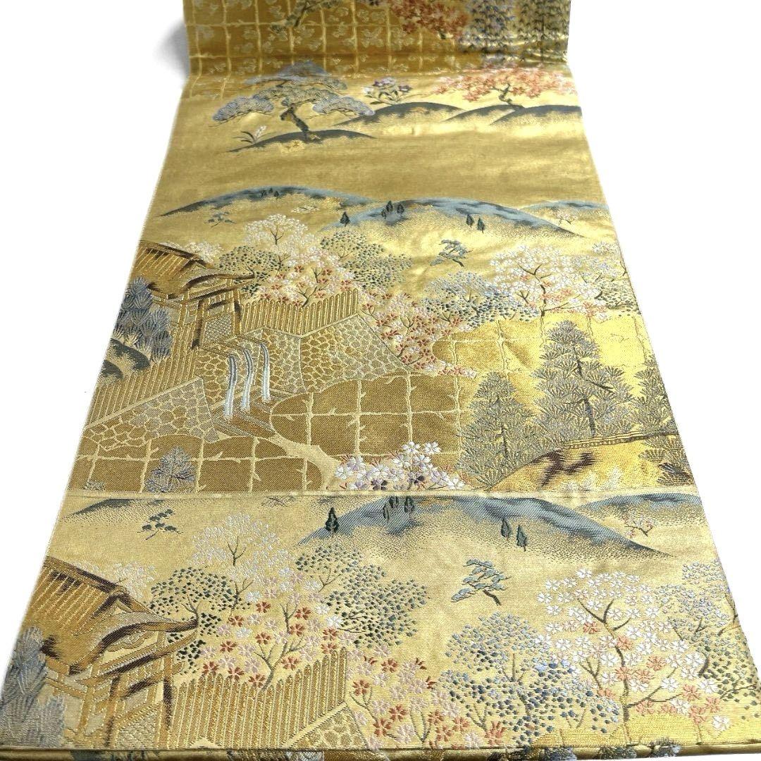 袋帯 慶京洛清水寺 本金箔 金糸 着物 062a p - メルカリ