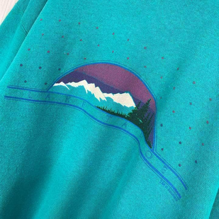 【USA製】ヘインズ☆スウェット 80sビンテージ ターコイズグリーン