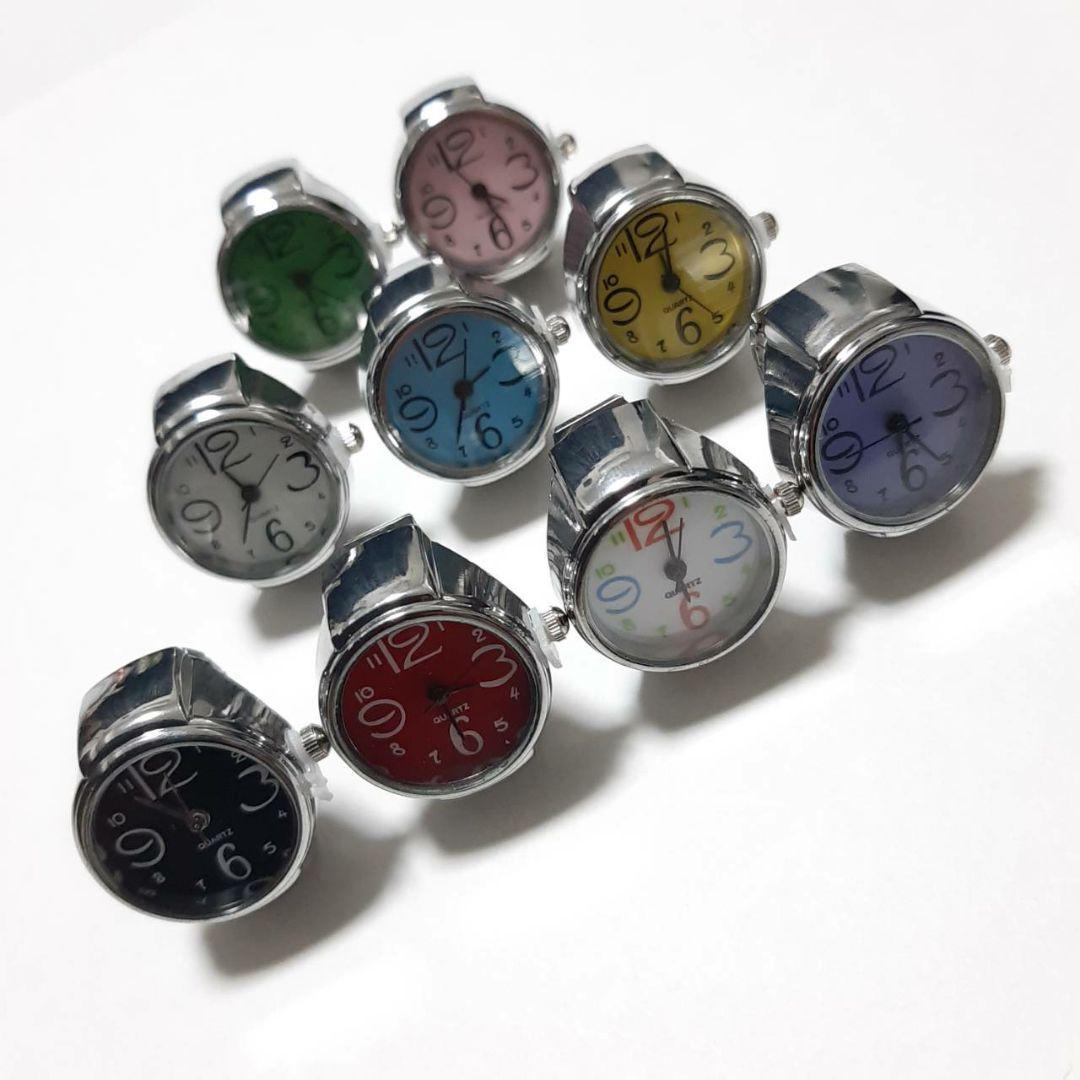 新品 未使用 指輪 時計 シンプル 9色セット 6 新品 未使用 指輪 時計 シンプル 9色セット 6