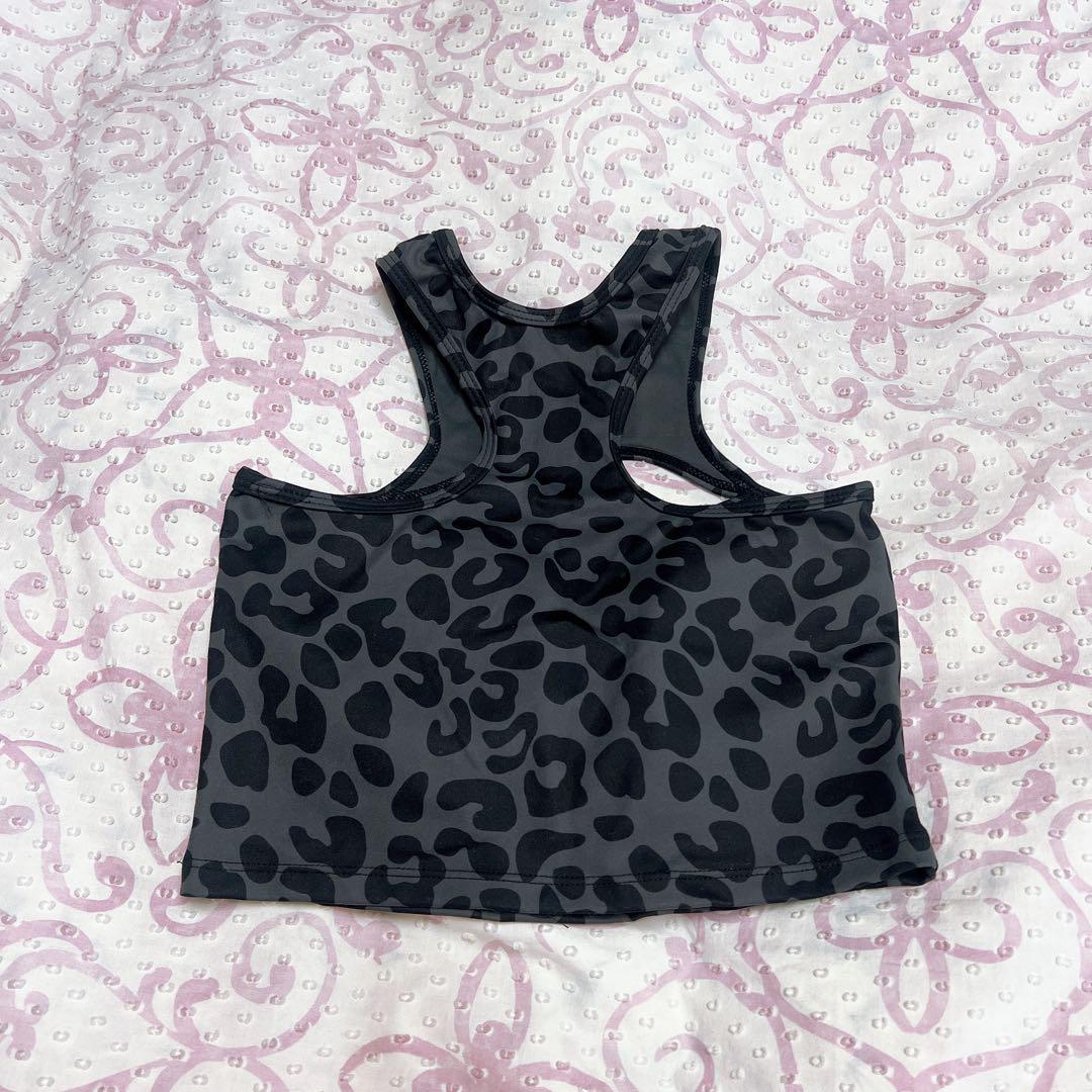 MUDIVA ヒョウ柄バックオープンタンクトップSレギンスセット MUDIVA ヒョウ柄バックオープンタンクトップSレギンスセット