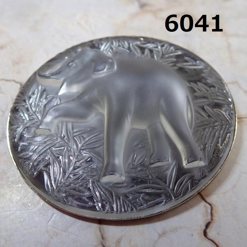 RU-6041 ラリック LALIQUE ブローチ (グレー)