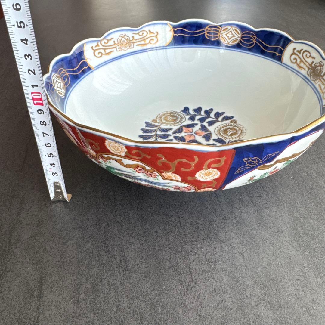 ★昭和期有田焼秀峰伊万里絵付け大鉢★