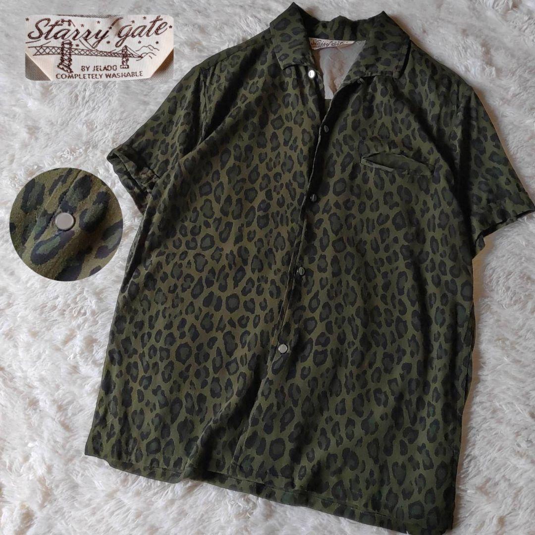 【JELADO】ジェラード レオパード Vincent Shirts 開襟シャツ