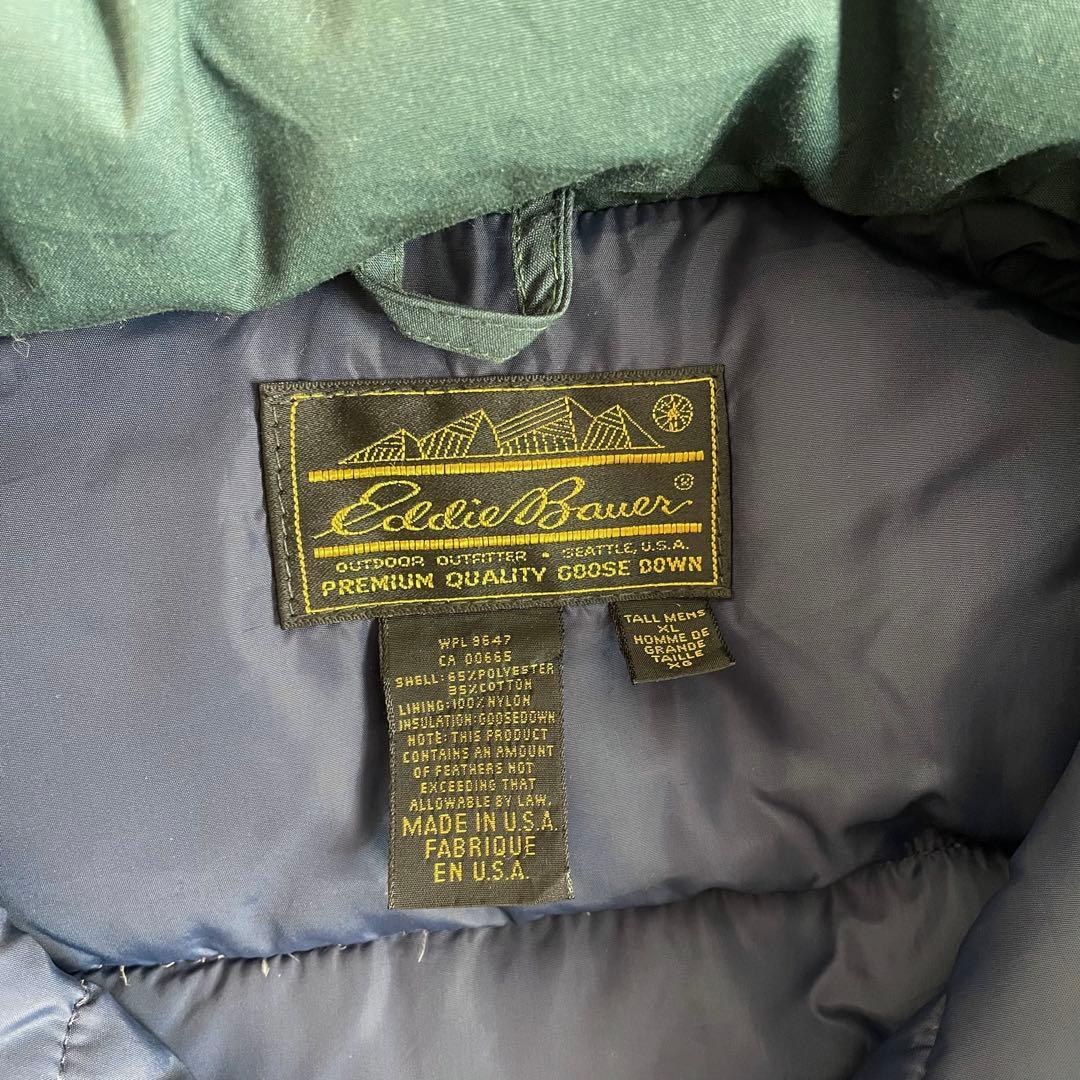 USA製 80-90s Eddie Bauer グースダウンジャケット XL グースダウンジャケット XL エディーバウアー