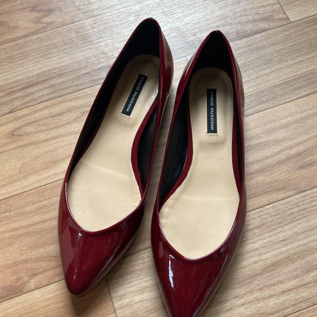 ファビオルスコーニ エナメルフラットパンプス | contifarma.pe