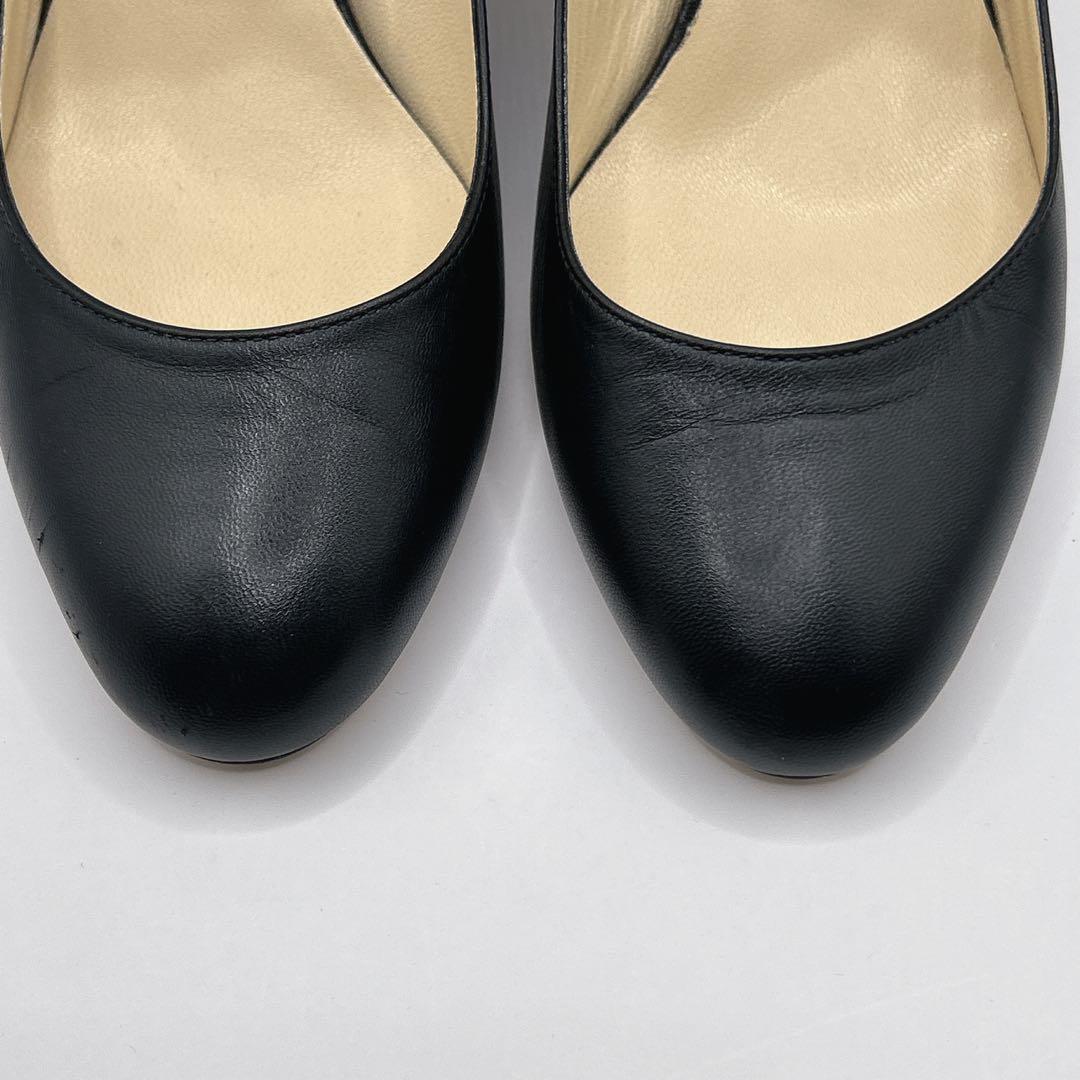 ✨極美品✨JIMMY CHOO パンプス レザー ラウンドトゥ 黒