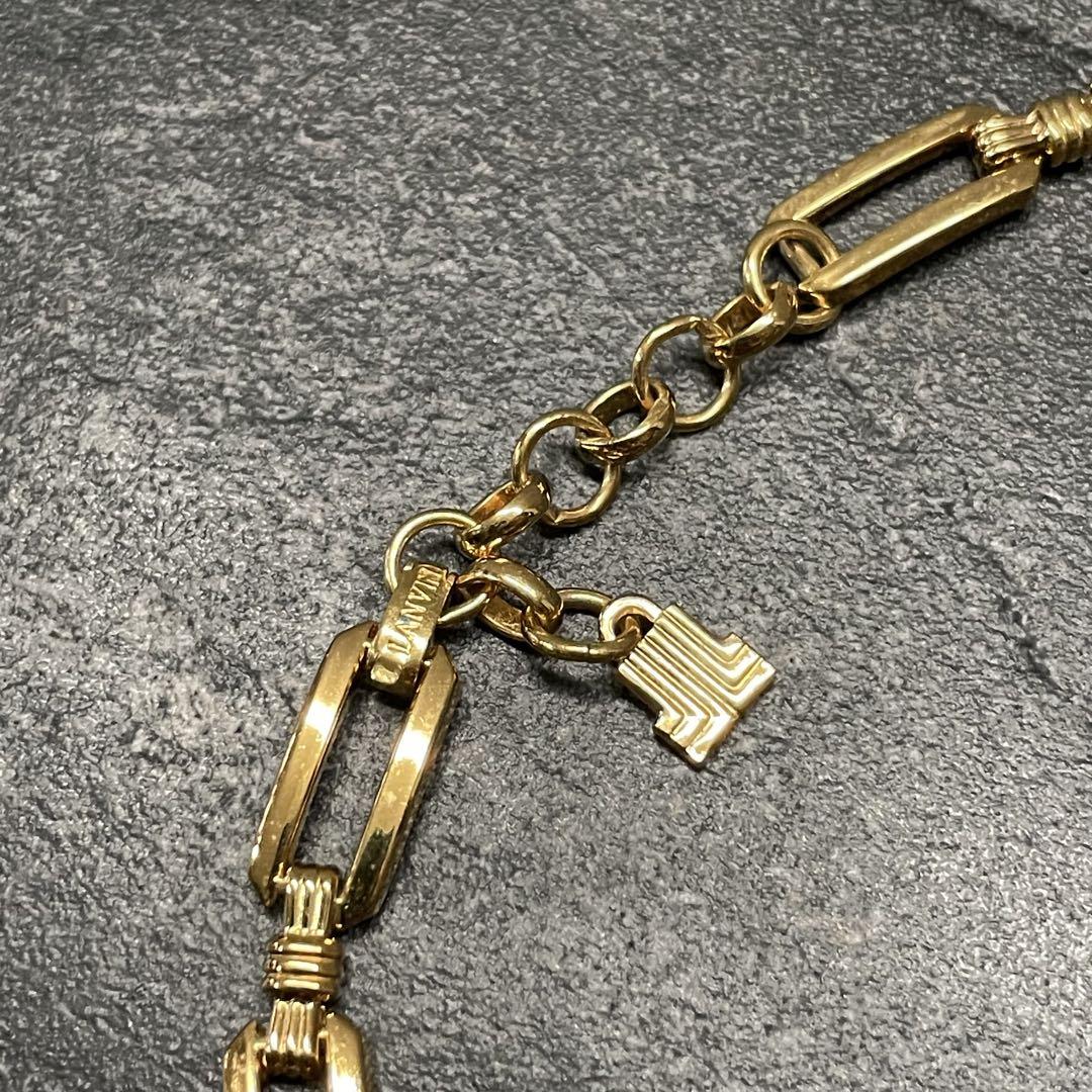 ランバン チェーン ブレストレット ゴールドカラー Lanvin