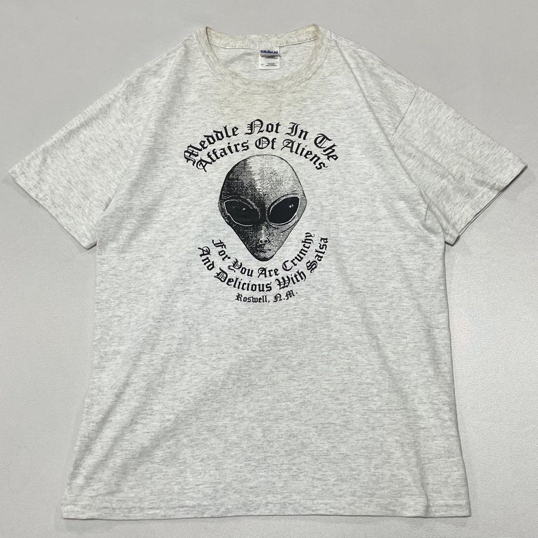00s y2k エイリアン 宇宙人 Alien Tシャツ Cyber Tech