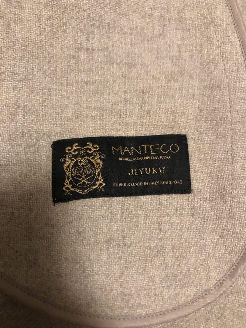 自由区 MANTECO リバー ジレ ロングベスト ウール
