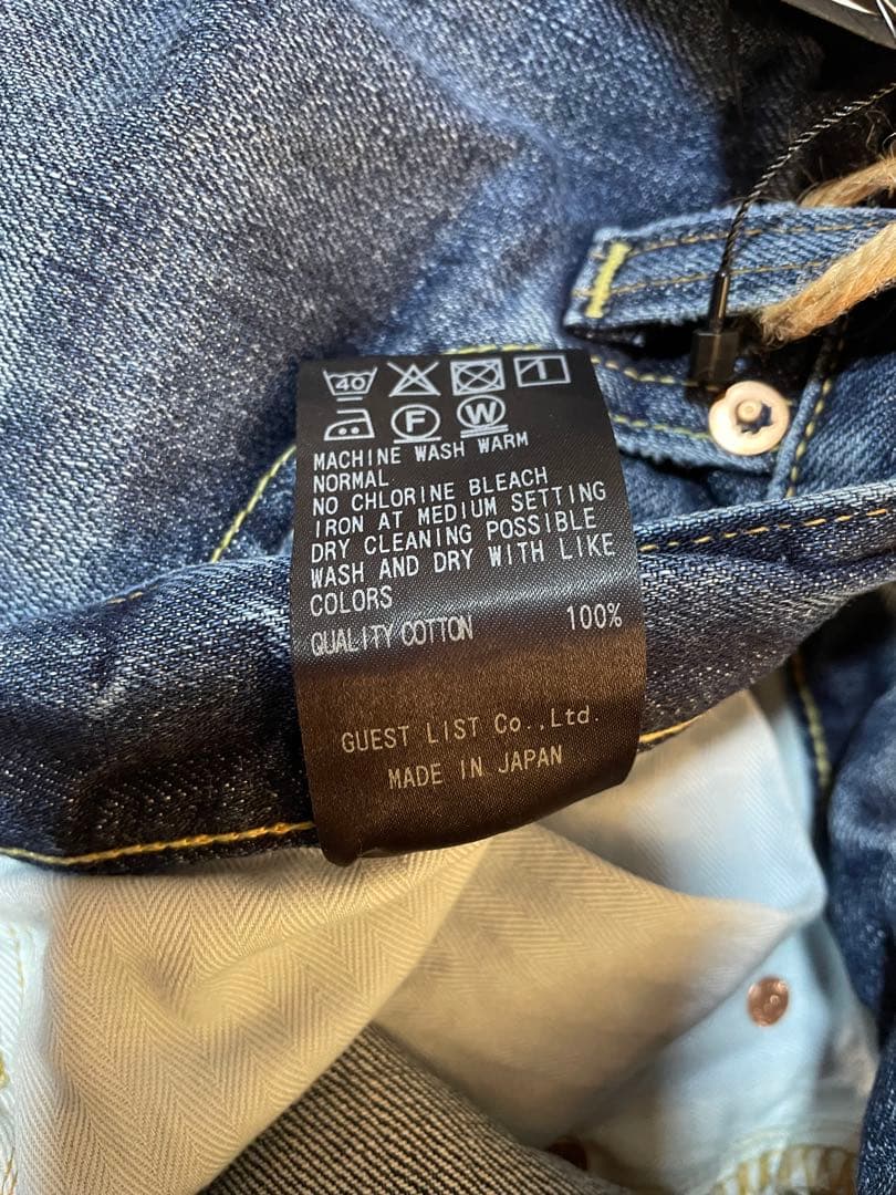 RED CARD KAWASAKI コラボ 側章デニム 36 RED CARD KAWASAKI コラボ 側章デニム 36