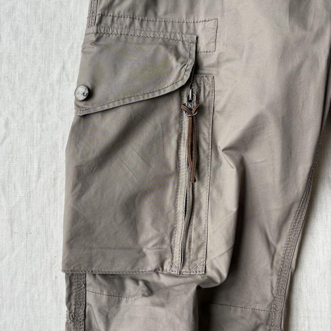 00s ARMANI JEANS ギミック カーゴパンツ パラシュート Y2K