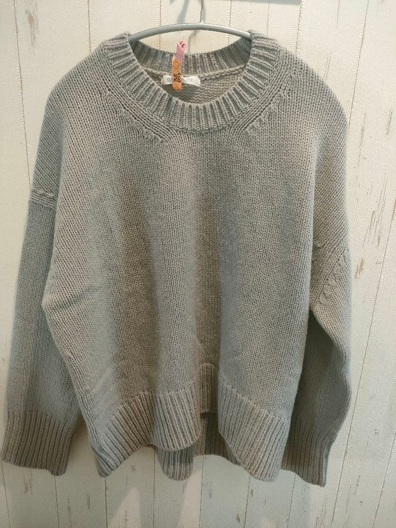 GALERIE VIE ファインウールクルーネックニットS GALERIE VIE