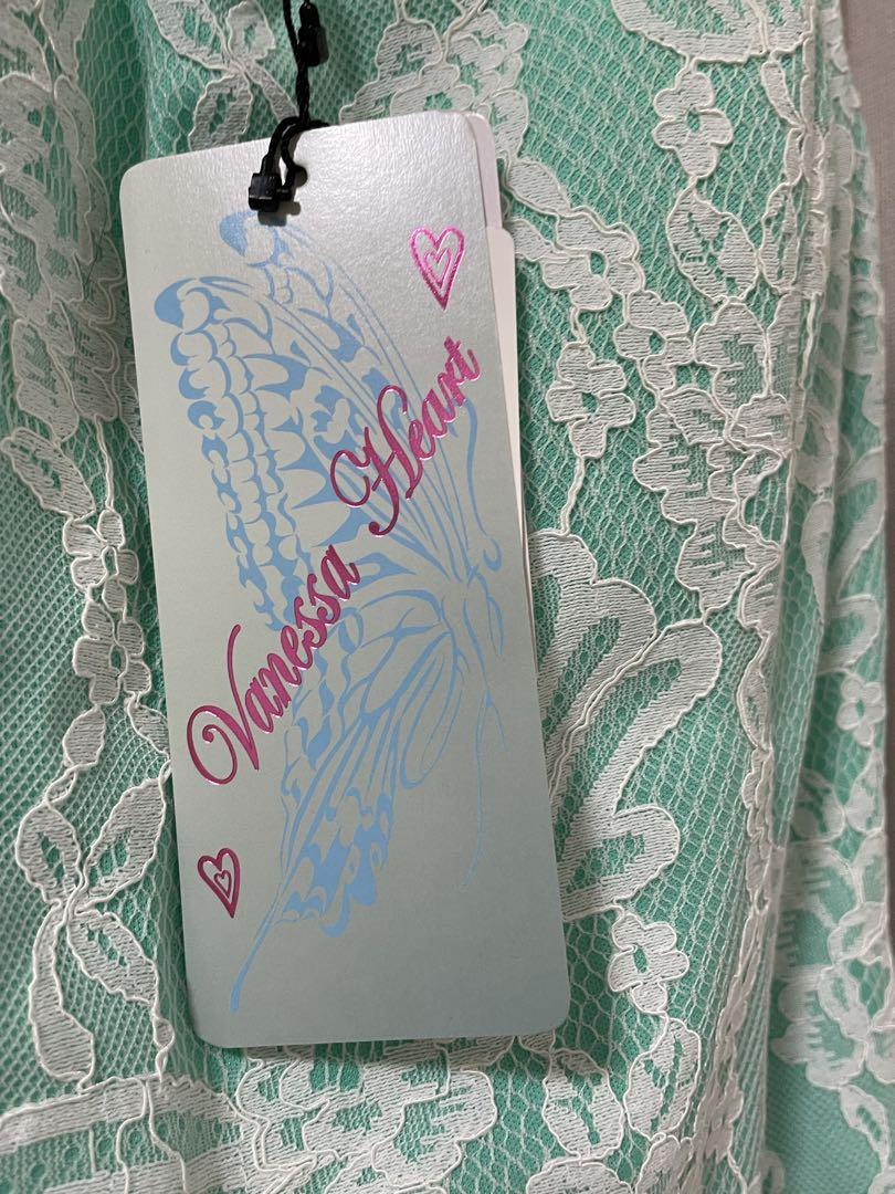 Vanessa Heart ミントグリーン Mサイズ ドレス