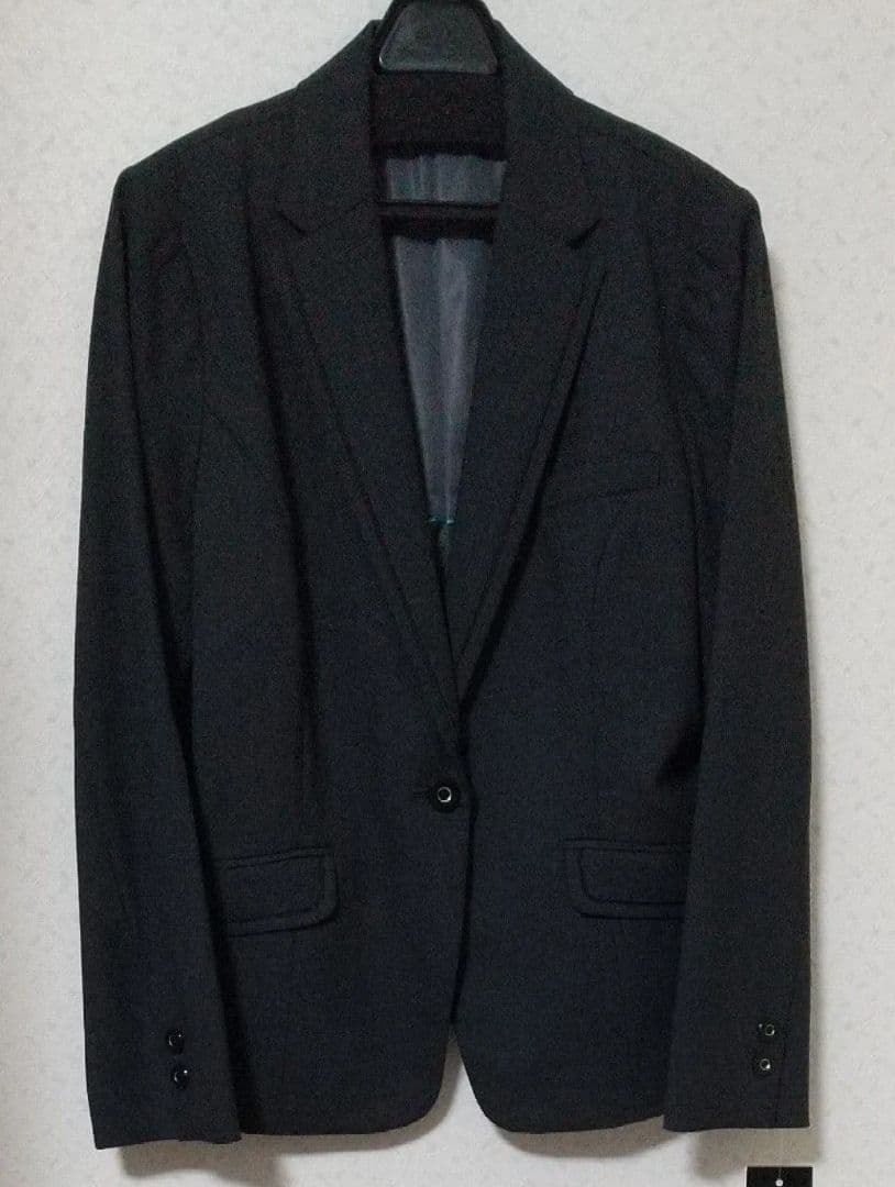 ボンマックス 事務服 ジャケット パンツスーツ上下セット グレイ 15号