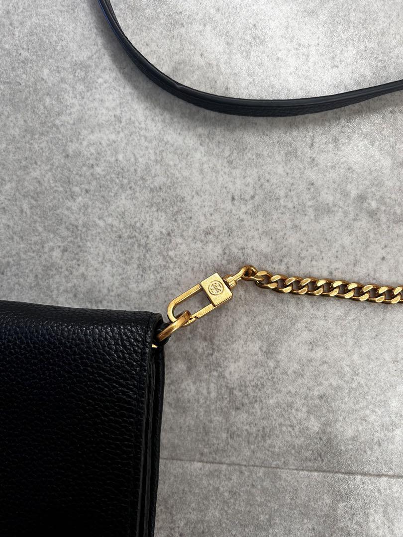Tory Burch 黒 レザー ショルダーバッグ Tory Burch 黒 レザー ショルダーバッグ