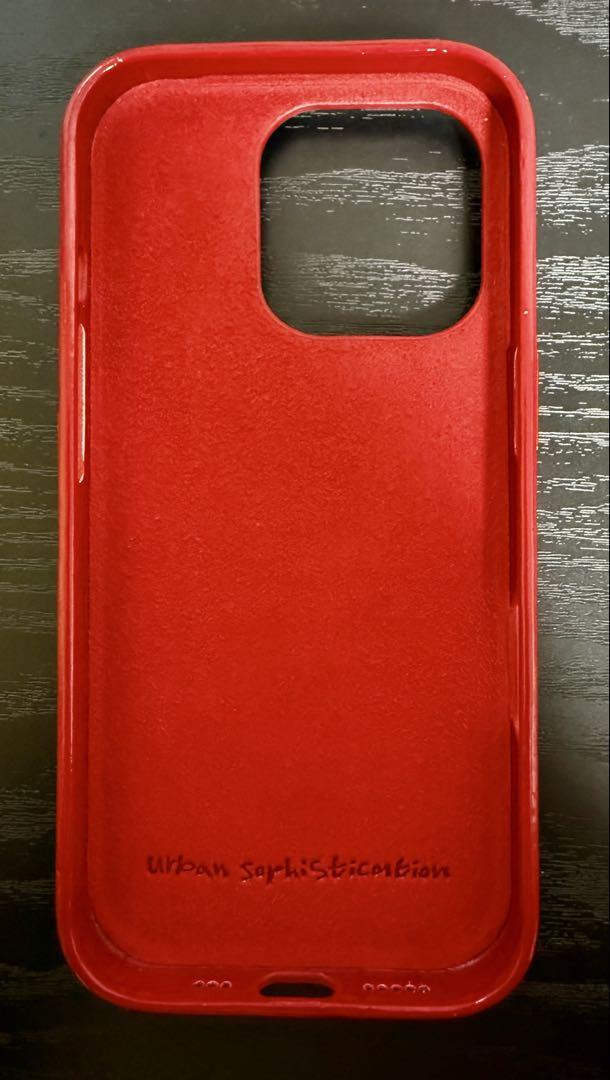 Urban Sophistication レッド iPhone16proケース iPhone16 Pro ケース】THE PUFFER CASE (DEVIL) Urban