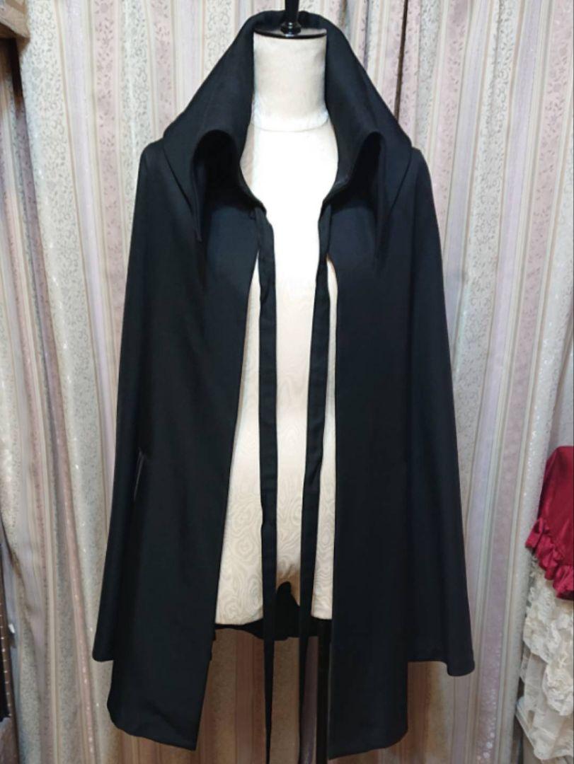浅*海様 【処分価格☆】アトリエボズ コウモリ ミニ マント ブラック 黒裏地