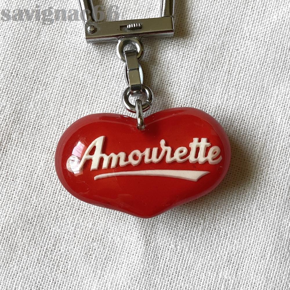 60s　フレンチキーホルダー　ブルボン　Amourette　ハート