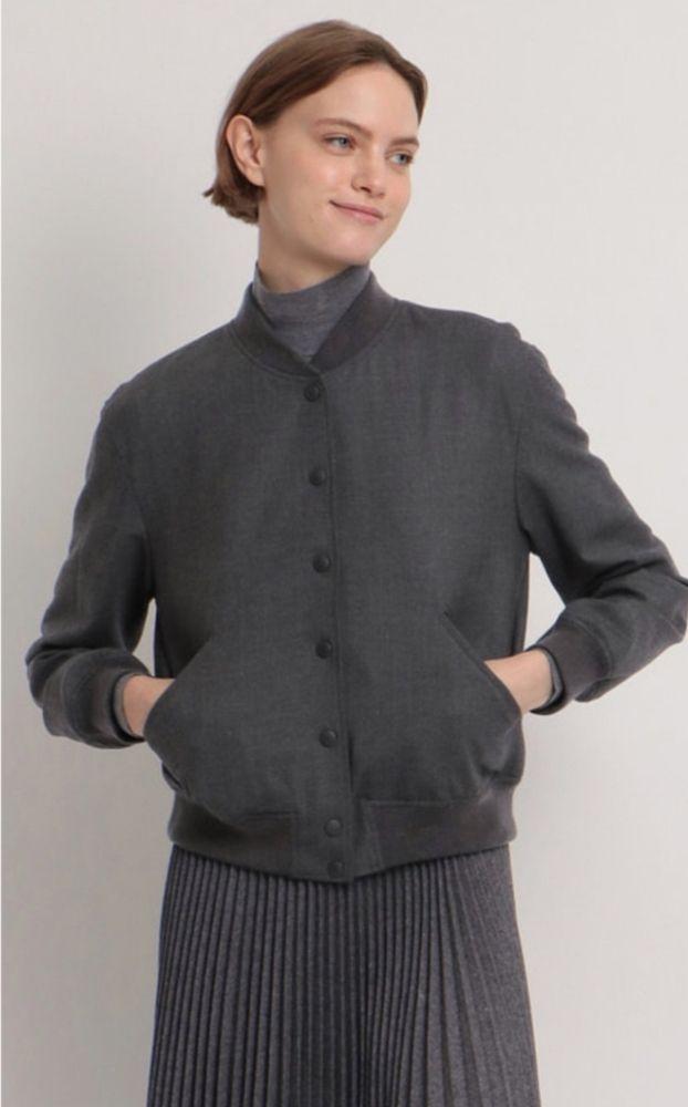 お気にいる Theory VARSITY JKT SLEEK SAXONY ジャケット・アウター
