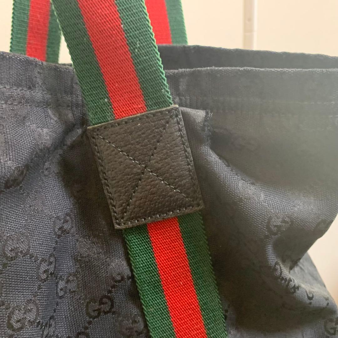 GUCCI ブラック トートバッグ GUCCI ブラック トートバッグ
