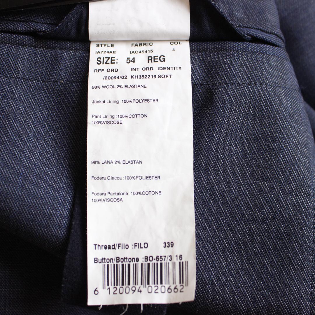 【大きいサイズ】LARDINI セットアップスーツ 3L ネイビー