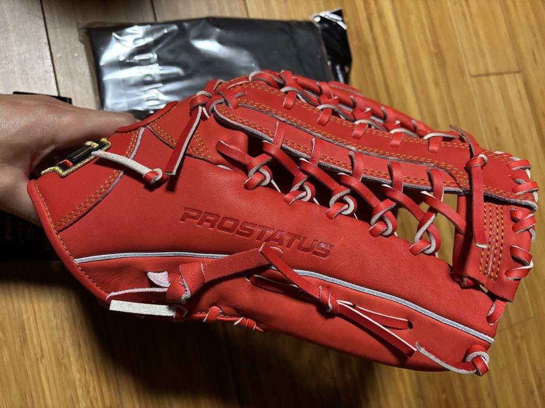 プロステイタス 外野手 軟式 軟式グローブ 湯もみ型付け済み