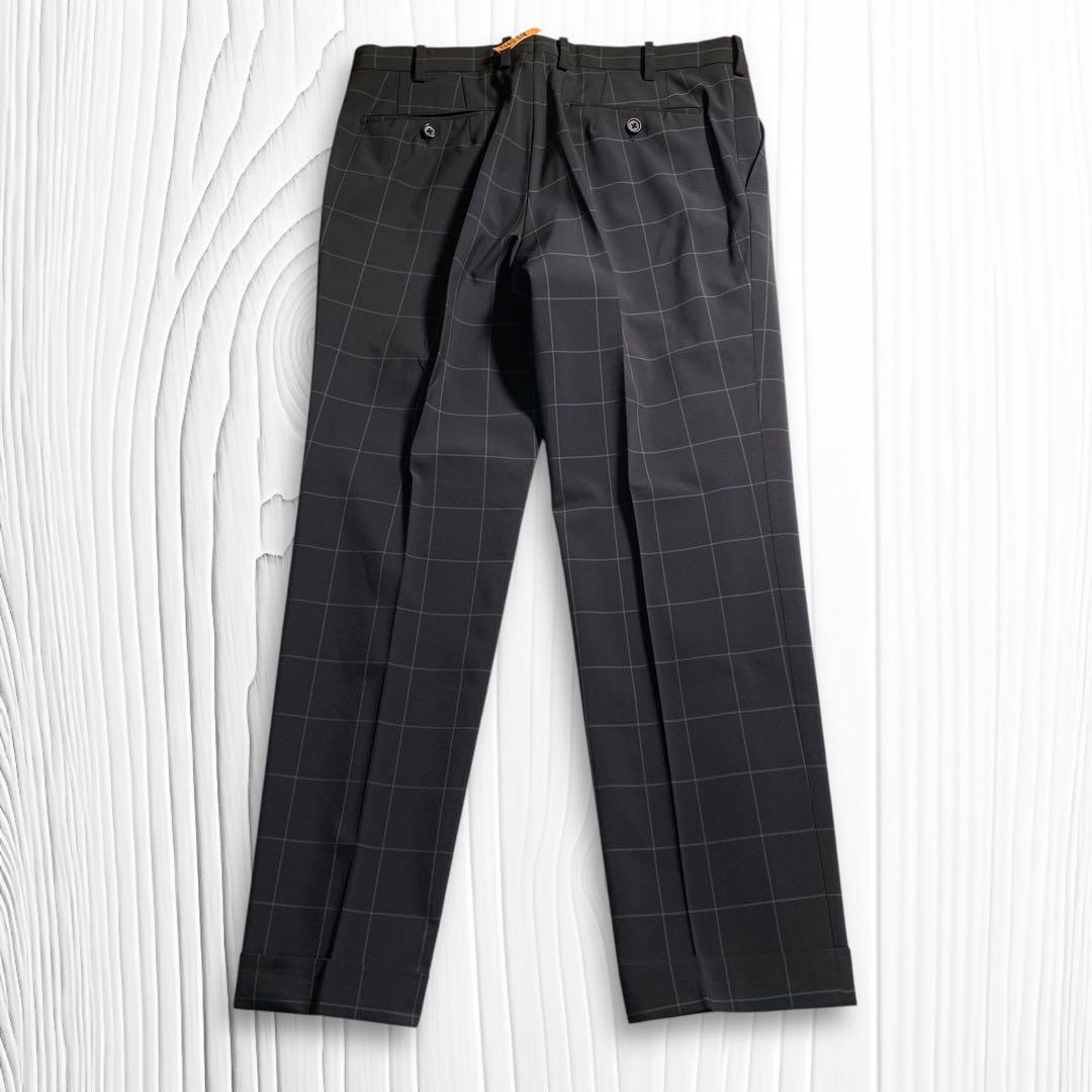 COMME CA MEN Lサイズ チェック柄 セットアップスーツ ストレッチ