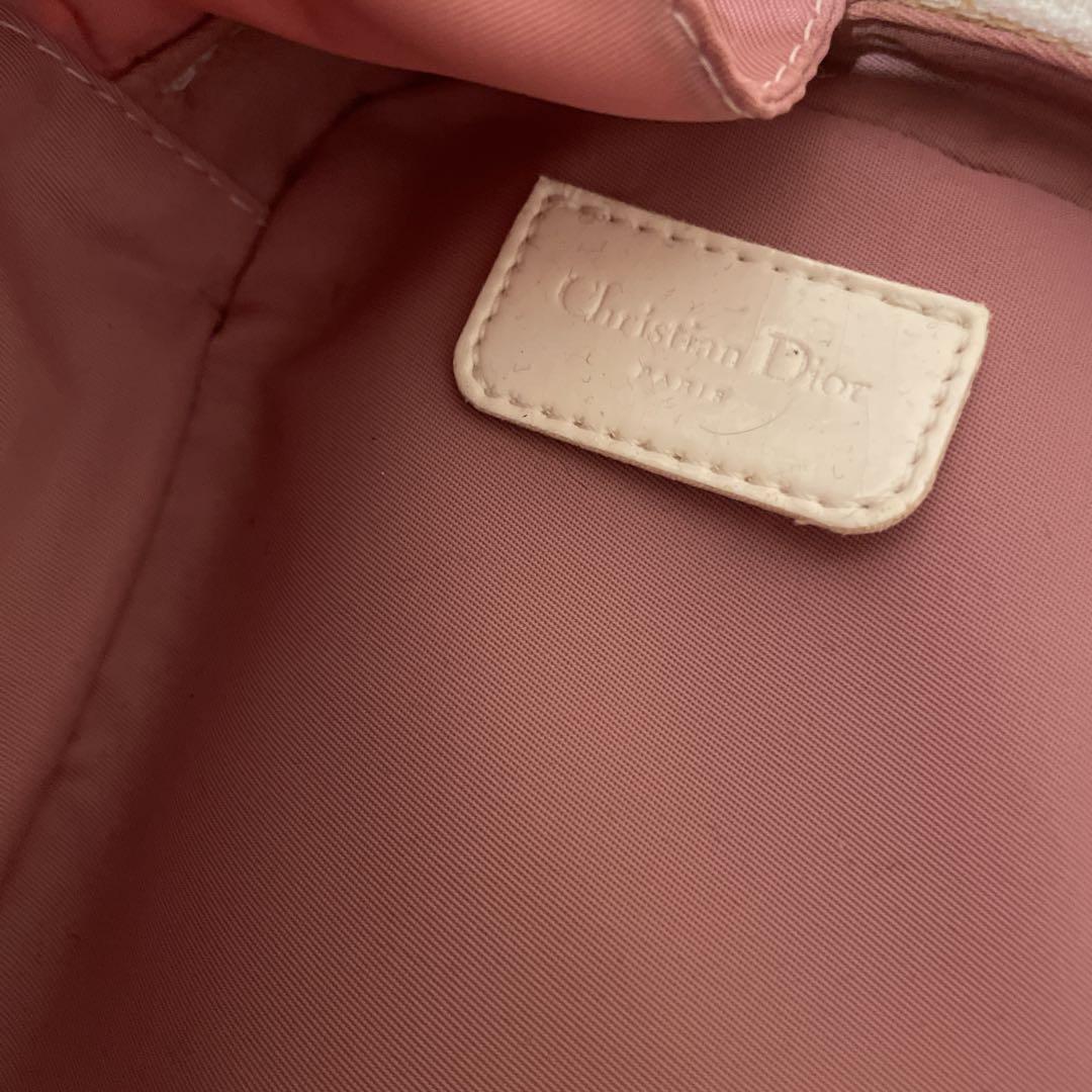 希少品】Dior ディオール ポーチ トロッター柄 ピンク No.2