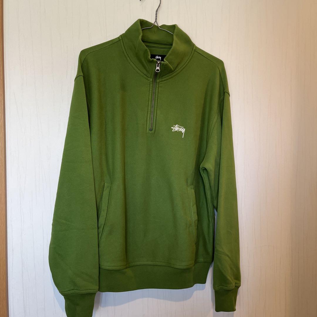 STUSSY STOCK LOGO MOCK  ハーフジップ　ステューシー