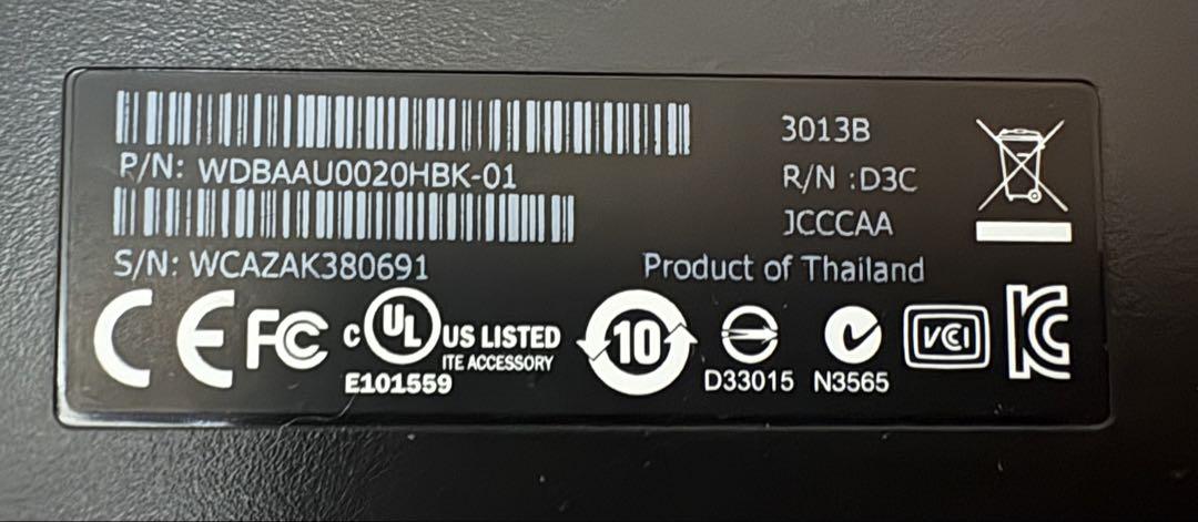 外付けハードディスク 2TB 2個セットWD HDD WD Elements