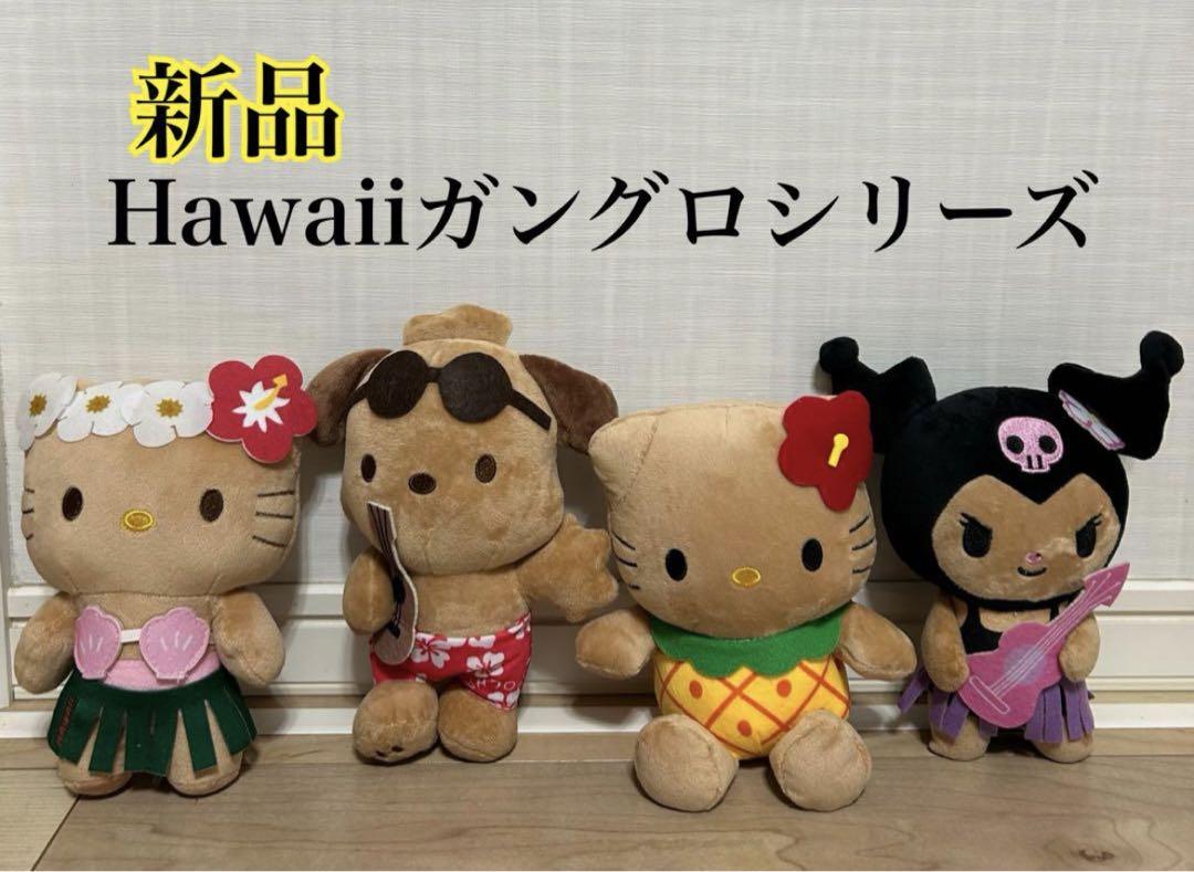 ハワイ限定商品 ポチャッコ ハローキティ 日焼け Hawaii 新品⭐︎日焼けキティ・クロミ・ポチャッコ・ハワイ・ガングロ