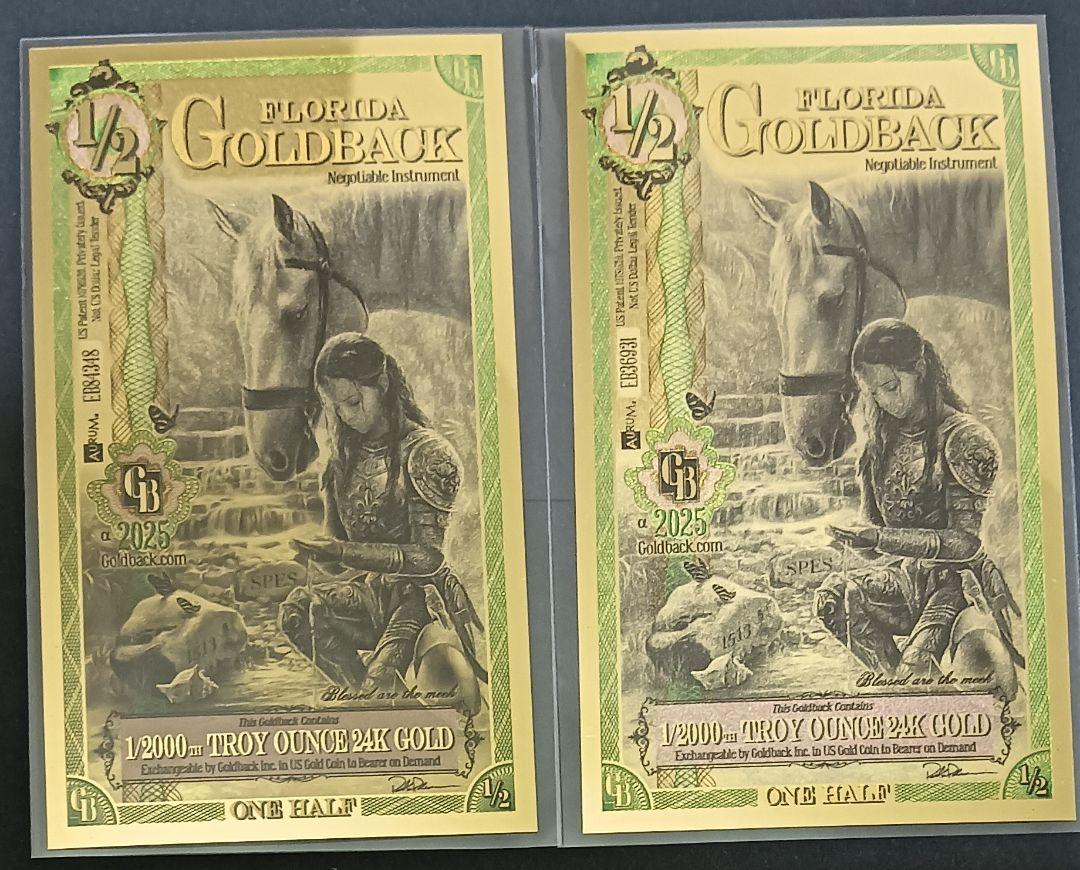 Buy 5 Florida Goldback Gold Note (New) | BullionMax ™