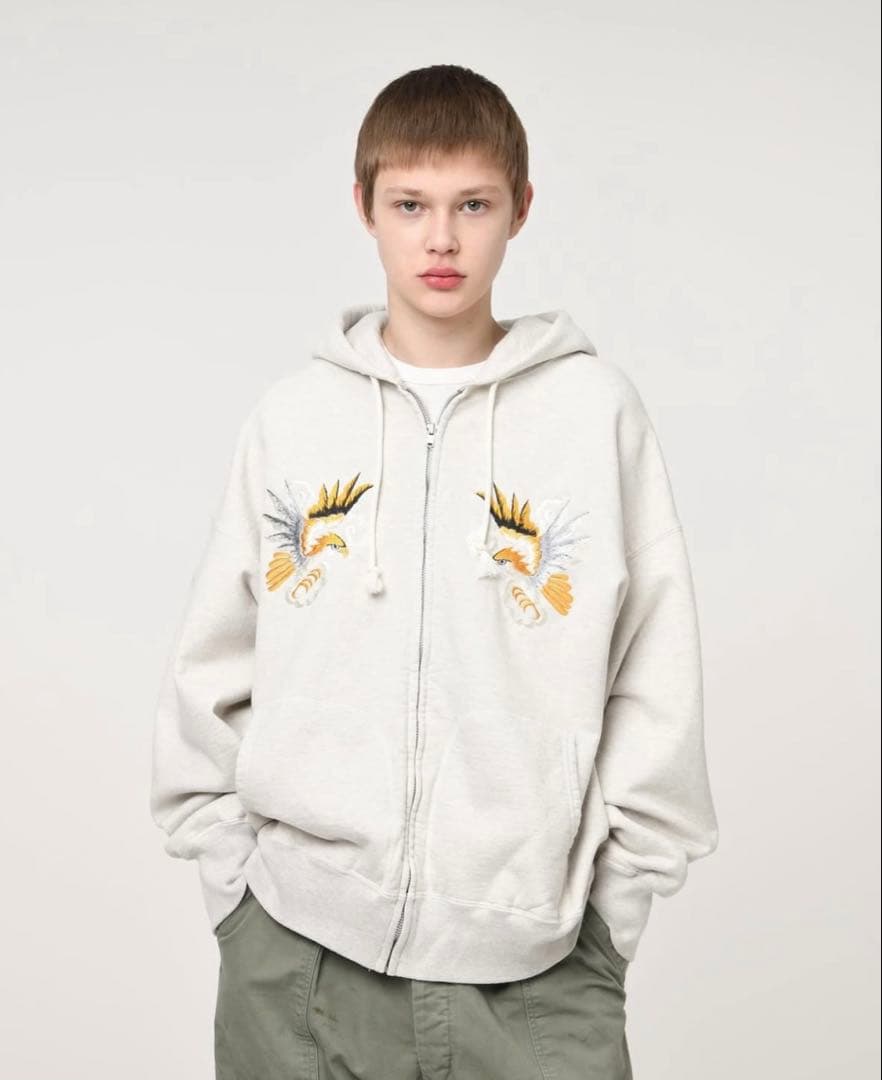 SUKAJAN EMB ZIP HOODIE AGED サイズ SS Bowwow