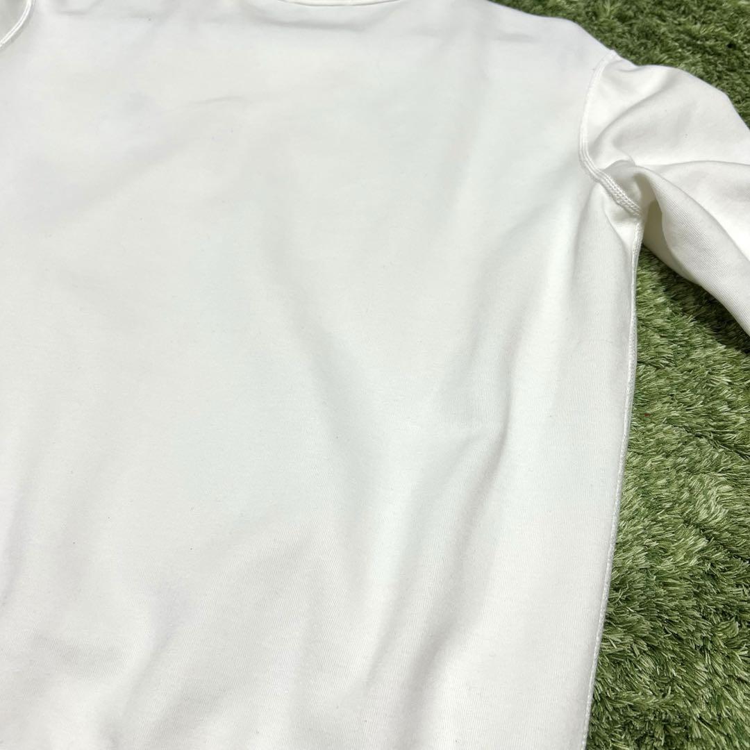 現行 POLO RALPH LAUREN【QRタグ付】ホワイト トレーナー　S