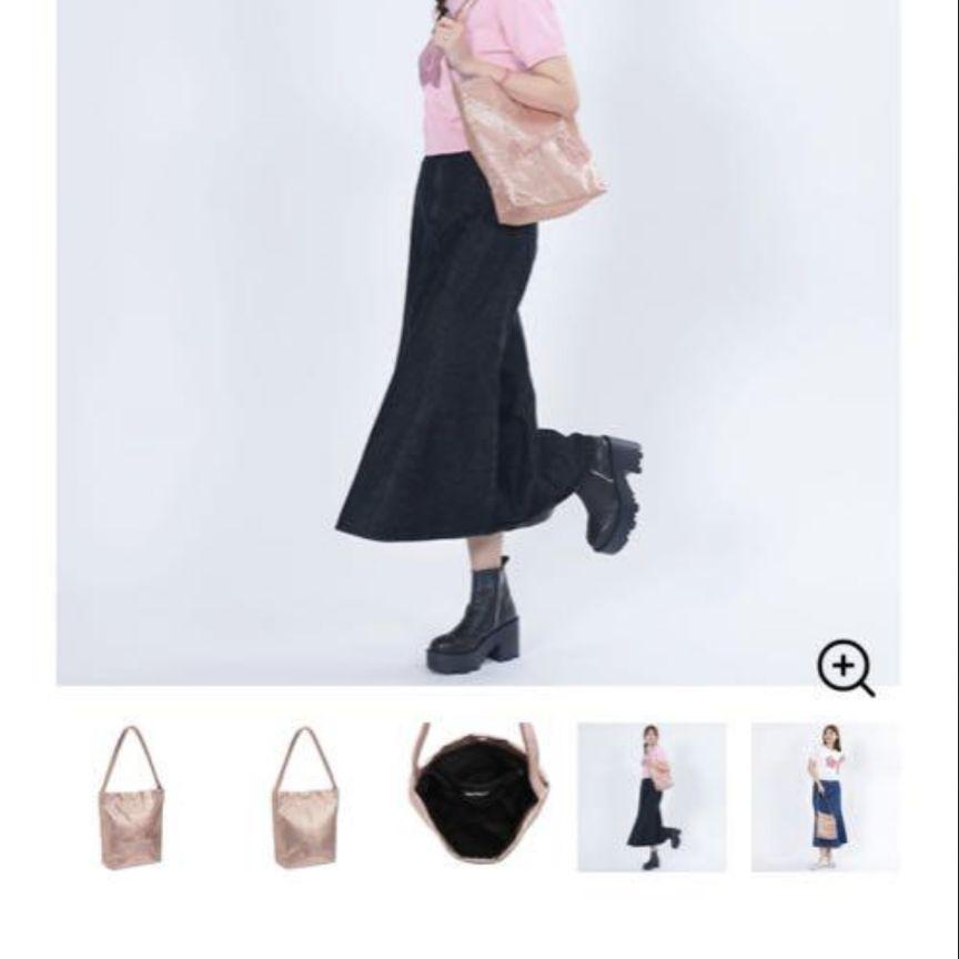 マリークワント MARY QUANT メタリックワンハンドルトート
