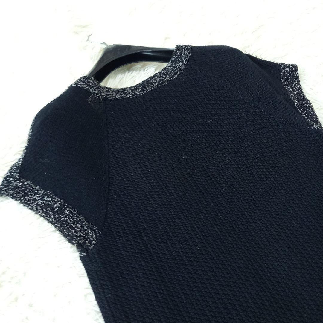 シャネル　ニット　Aライン　ワンピース　ココマーク　CC　プレート　絹　●美品●