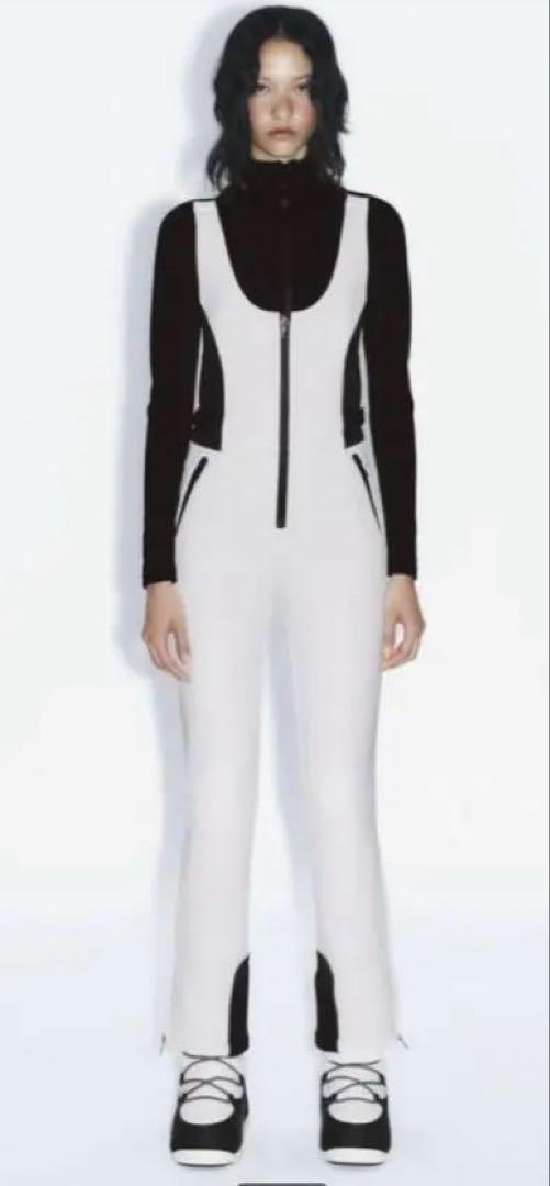 新品未使用　タグ付き　ZARA XS スキーウェア ホワイト