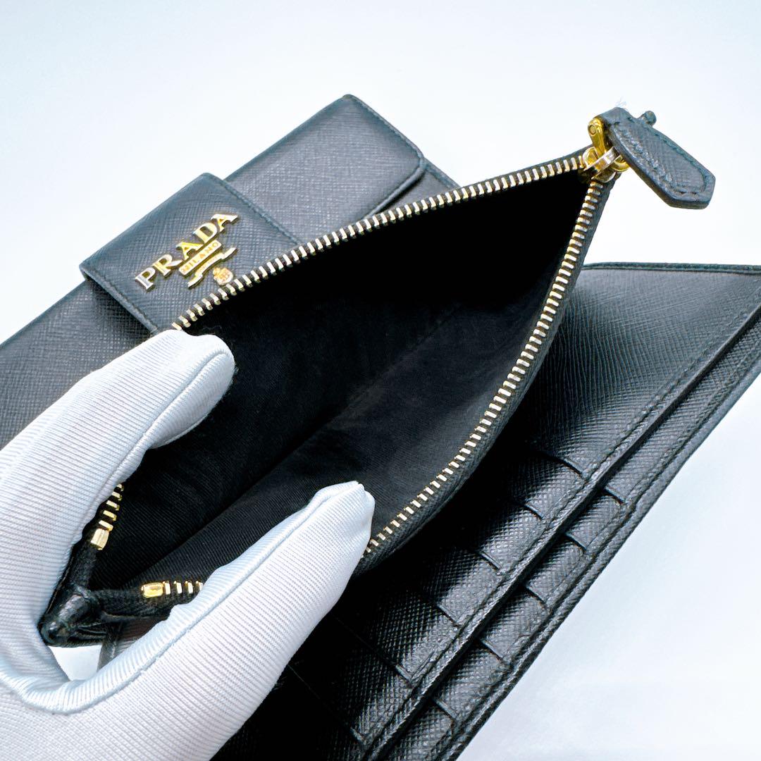プラダ 1ML005 サフィアーノレザー 長財布 PRADA 美品 お買い得
