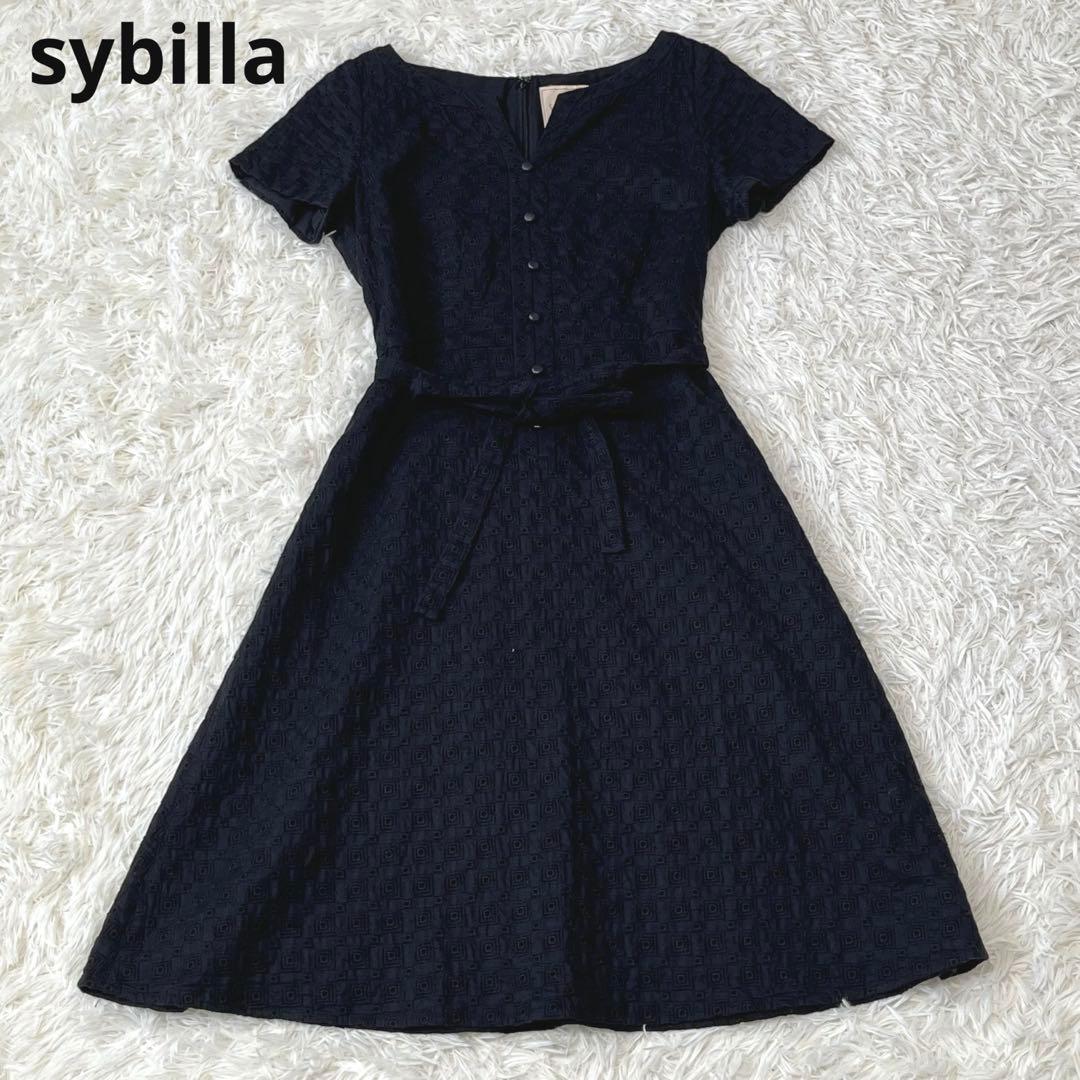 sybilla シビラ レース ワンピース ブラック
