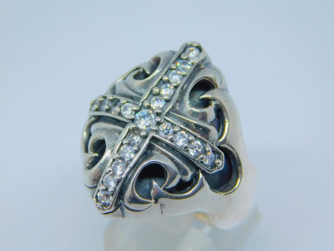 17号 新品 ナチュラルボーンアディクション ジルコニア リング 指輪 白