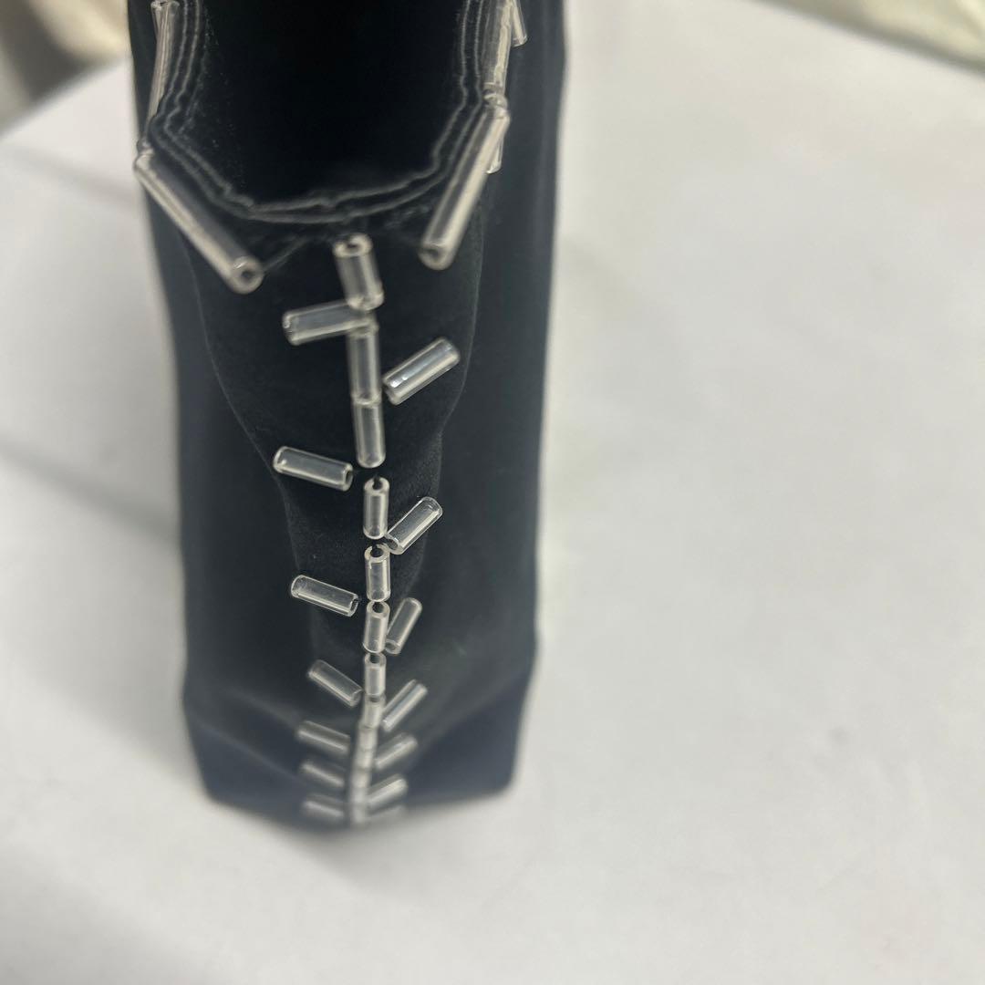 PRADA ビーズ装飾付き黒　バッグ