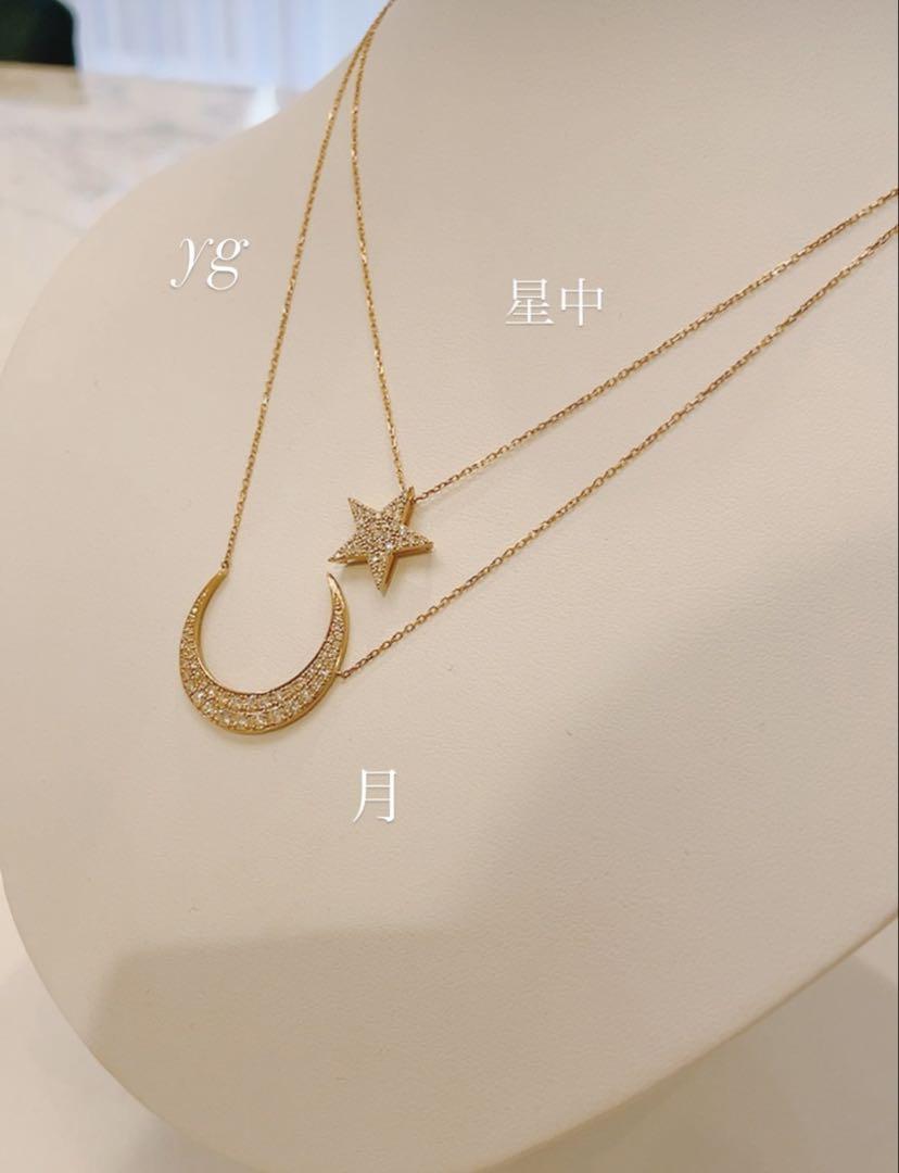 美品♡LKサロン♡K18 YG 月大ネックレス - メルカリ