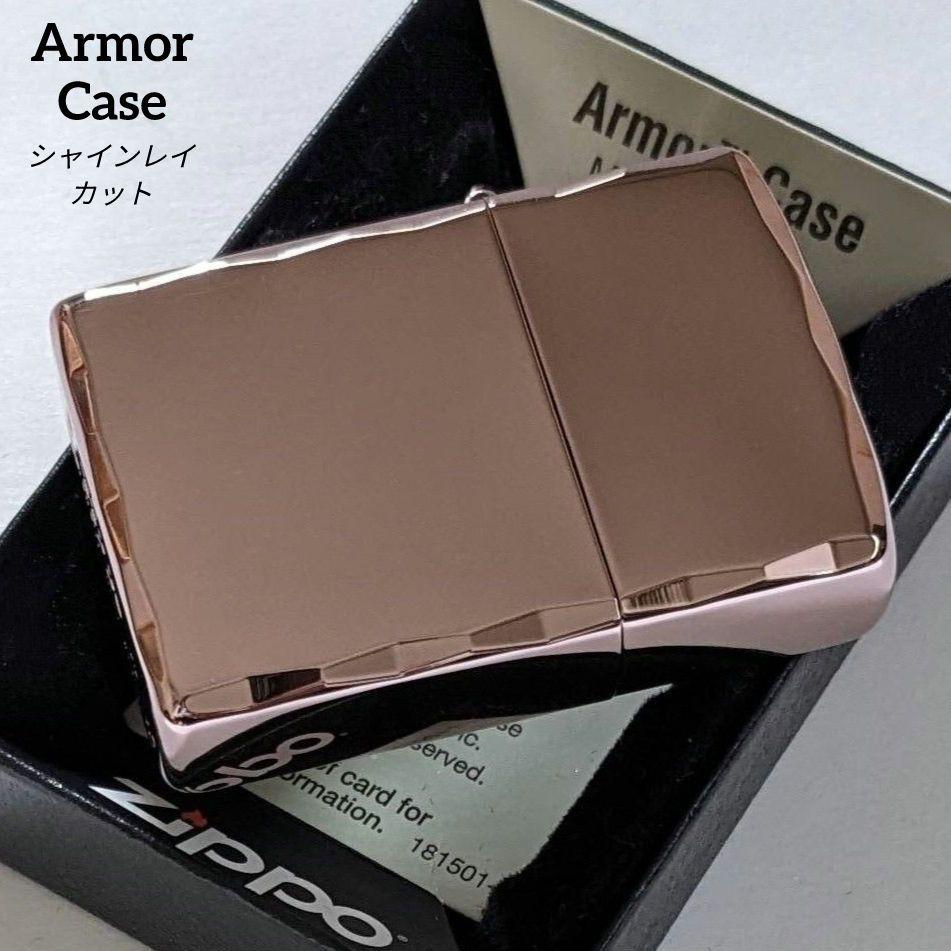 ZIPPOシャインレイカット　アーマー　ピンク　新品　送料無料　ジッポ　ライター