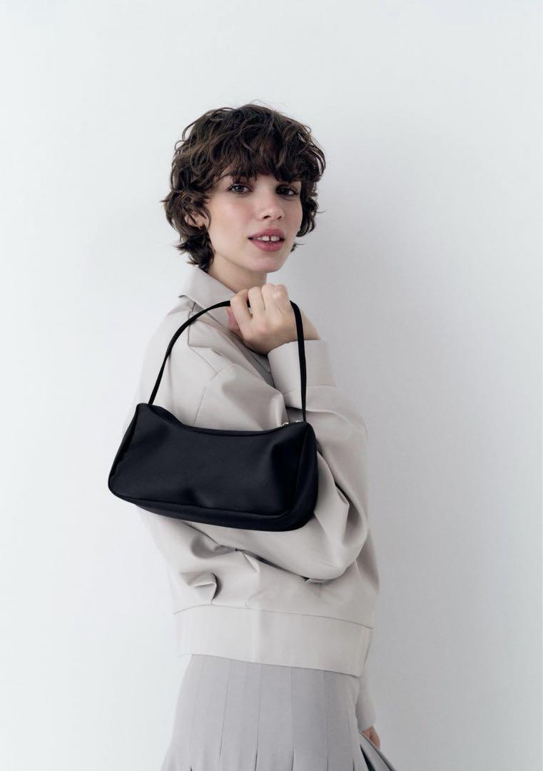 ZARA サテン風ショルダーバッグ - メルカリ