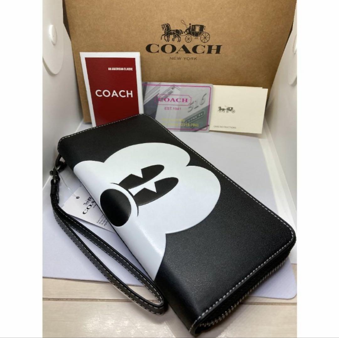 COACH　コーチ　CN037　長財布　COACH×ミッキーマウスコラボ COACH コーチ CN037 長財布 COACH×ミッキーマウスコラボ - メルカリ